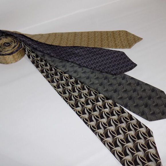 Geoffrey Beene / Daniel Hechter Ties Lot of 4 - Picture 6 of 7
